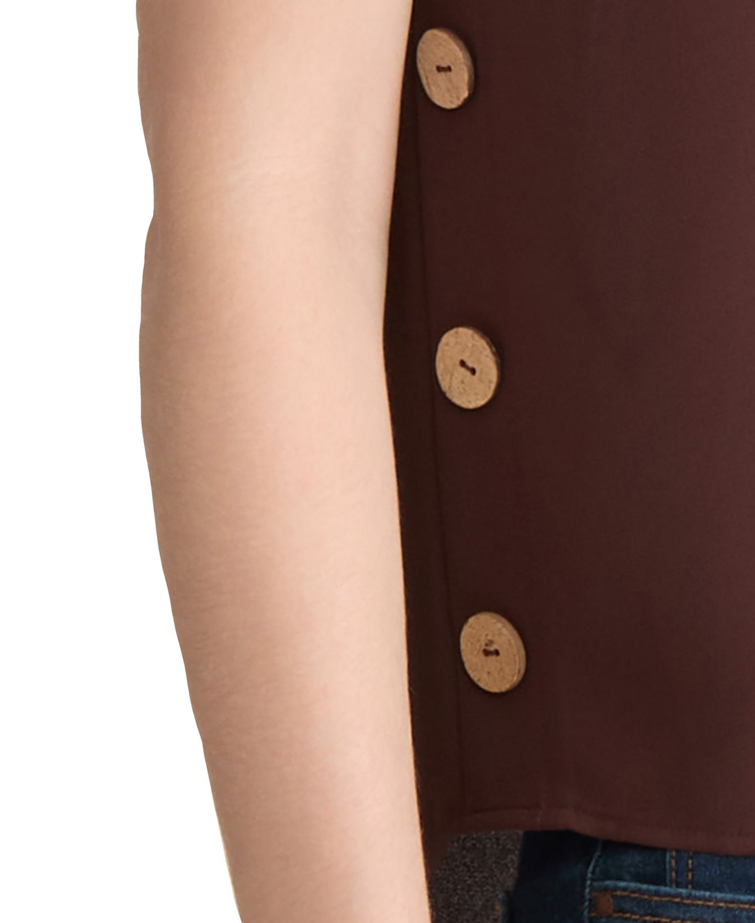 Women's Short-Sleeve Boat Neck Polyester Blouse