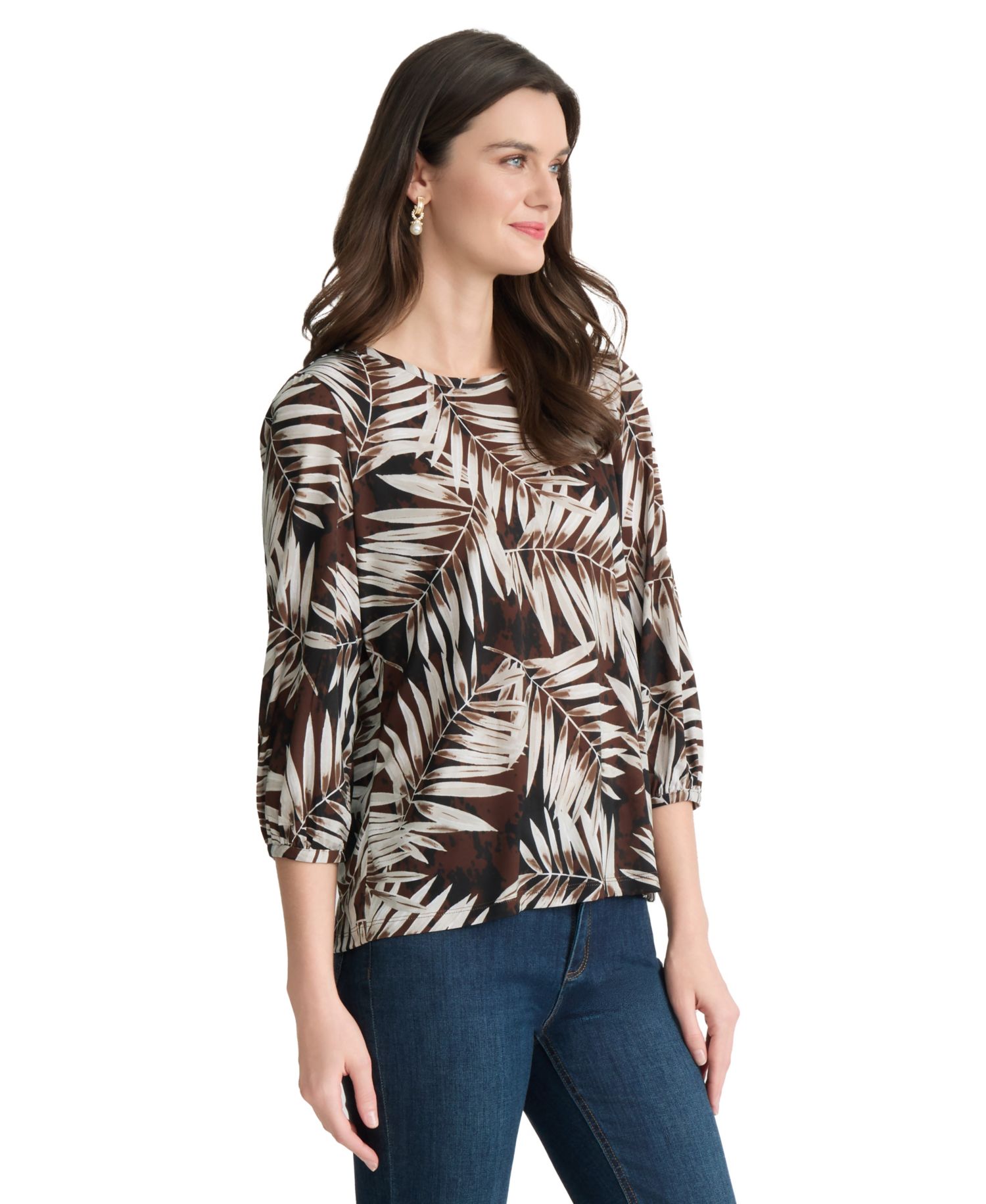 Women's Printed Crewneck Top