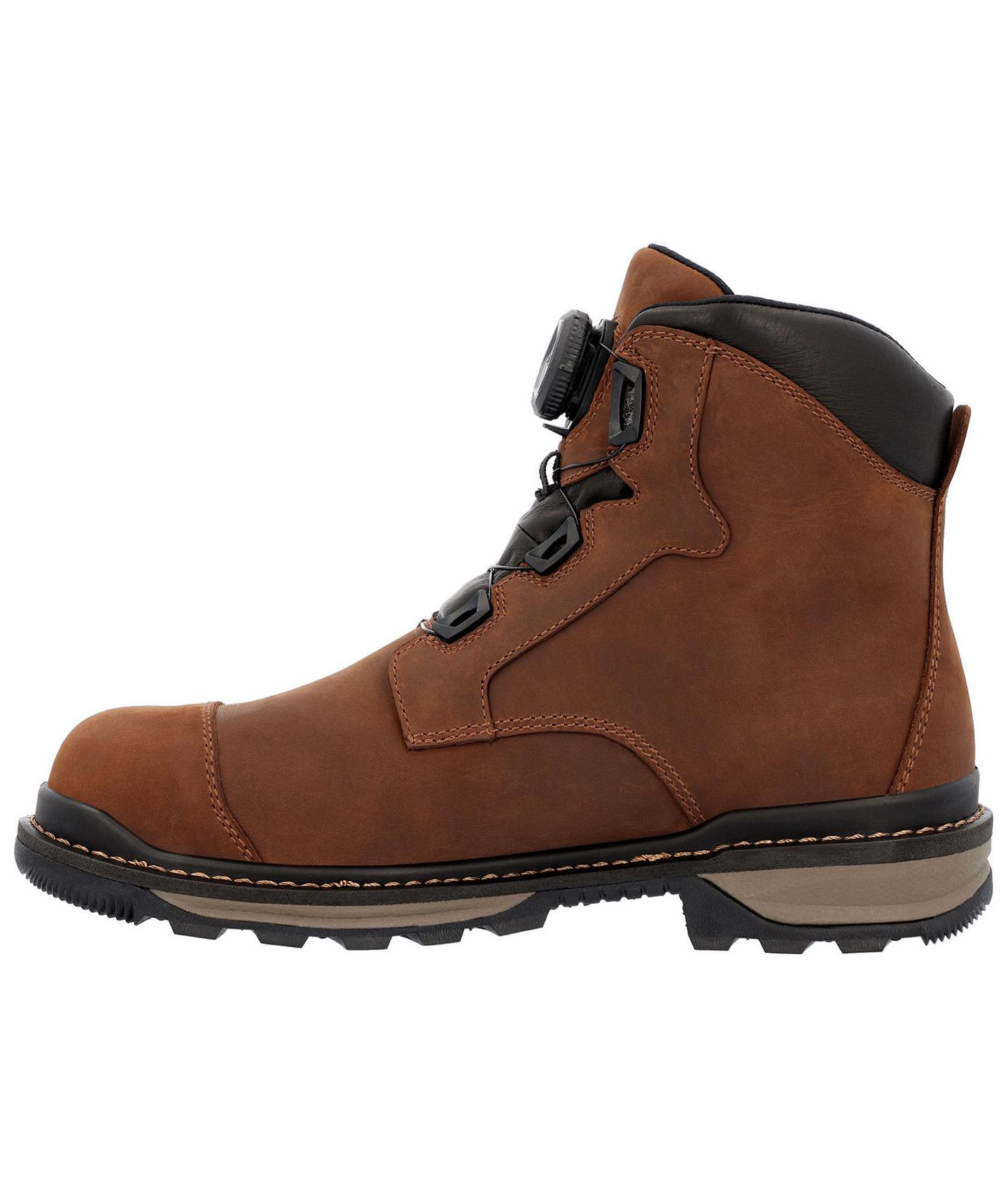 Мужские ботинки ROCKY Rams Horn BOA Composite Toe Waterproof Work Boot, цвет: Crazy Horse — фото 7