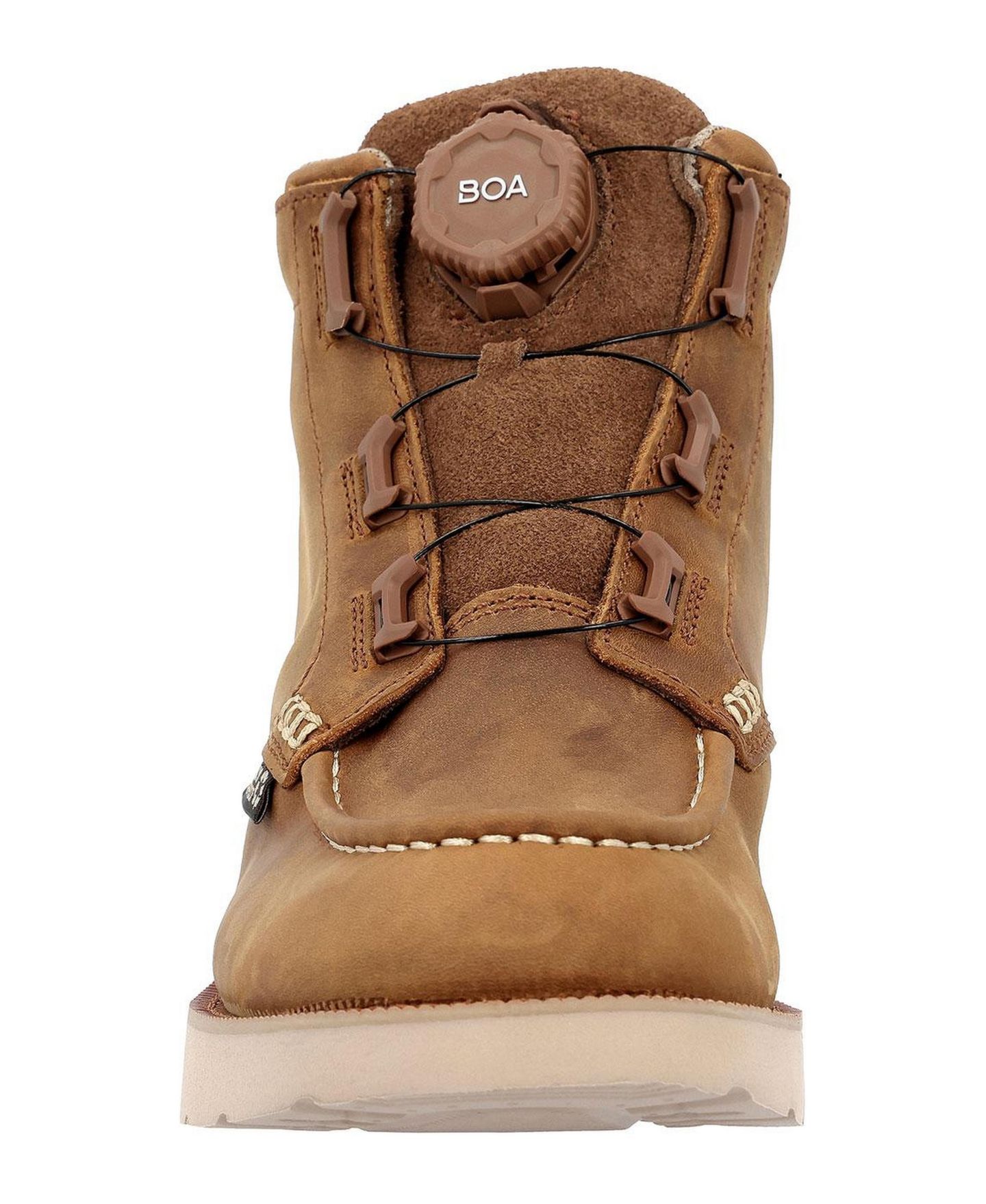 Мужские ботинки ROCKY MonoCrepe Wedge BOA Work Boot, цвет: Коричневый — фото 6