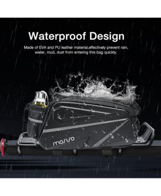 Bike Rear Rack Bag 14L Waterproof Trunk Bag with Shoulder Strap, EVA Cycling Storage Pouch for Commuting, Travel and Outdoor Use