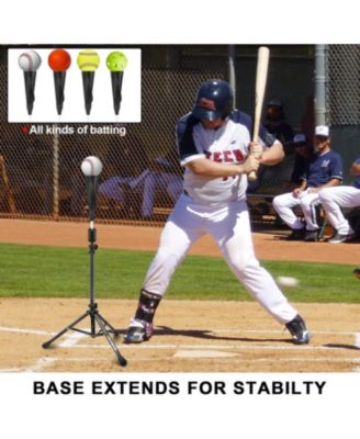 Baseball Tee Batting Tee Softball Tee Portable Travel Hitting Tee,Easy Adjustable Height,Stable Tripod Stand
