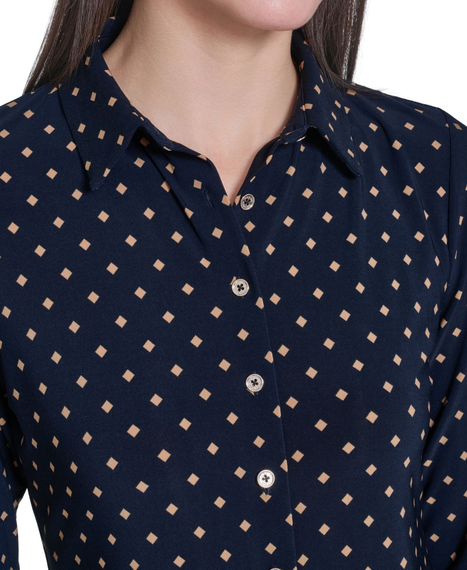 Women's Long-Sleeve Button Up Top