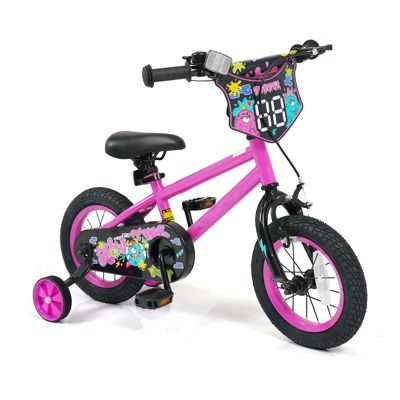 Kids Bicycle with Training Wheels, Fun Street Art Design