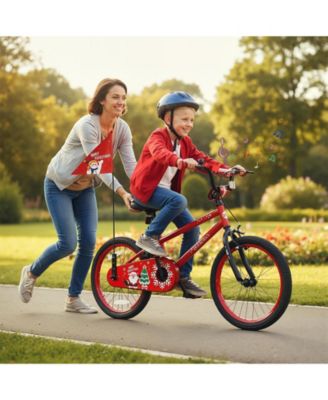 Kids Ride On Bike with Music and Flag, Adjustable Toddler Bicycle