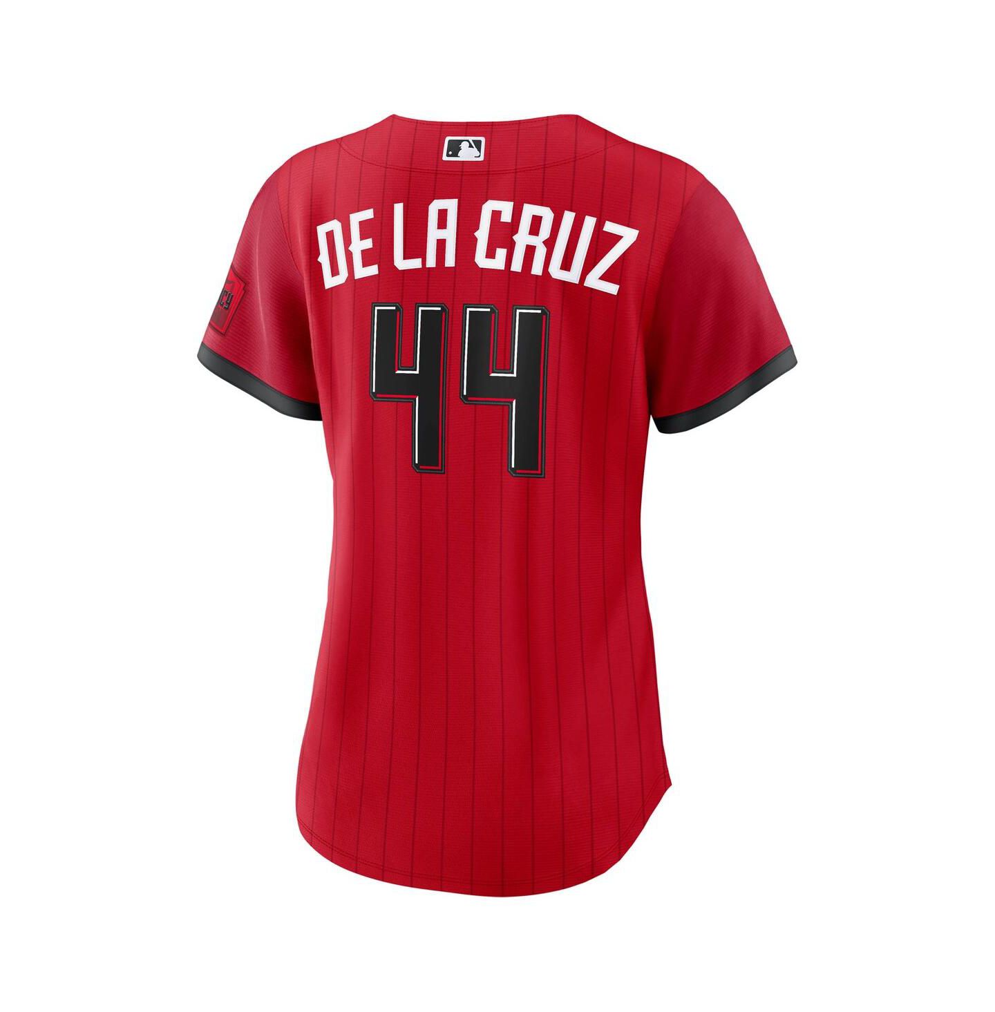 Женский топ Nike Elly De La Cruz Red Cincinnati Reds 2026 City Connect Stadium Jersey — фото 3