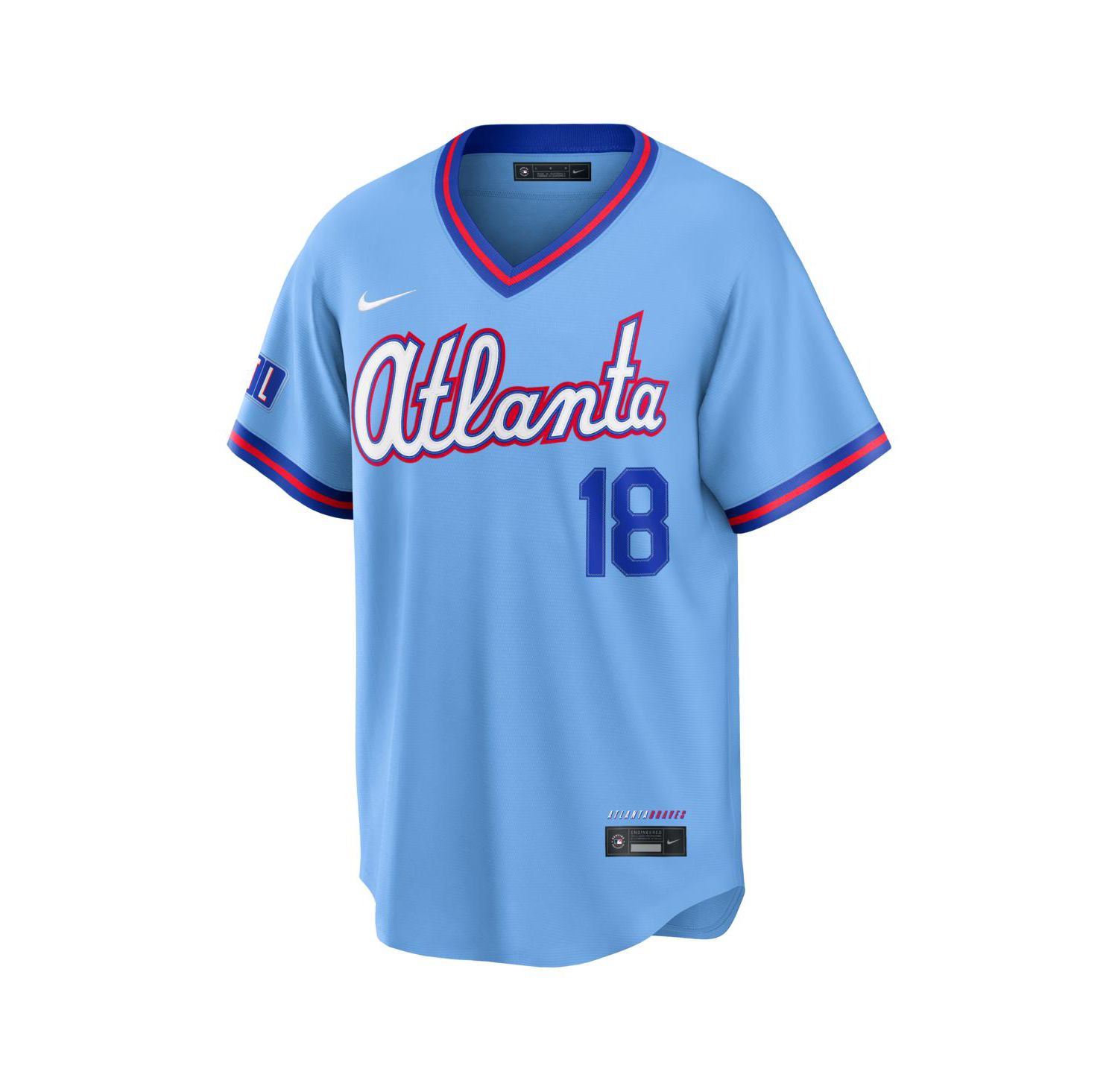 Men's Mike Yastrzemski Powder Blue Atlanta Braves 2026 City Connect Stadium Jersey