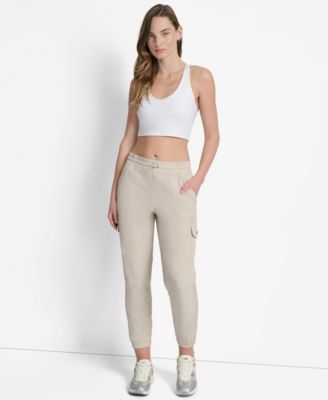 Women's Drawcord-Waist Cargo Jogger Pants