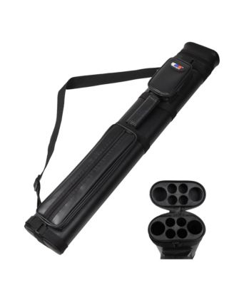 Oval Hard Pool Cue Case, Billiard Stick Carrying Case for 2 Sticks, Billiard Cue Cases