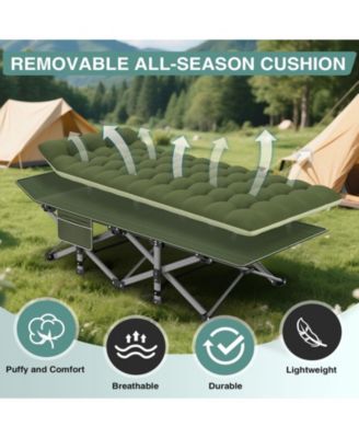 Camping Cot Portable Foldable Bed Mattress Outdoor Camping Outdoor Recreation Gear