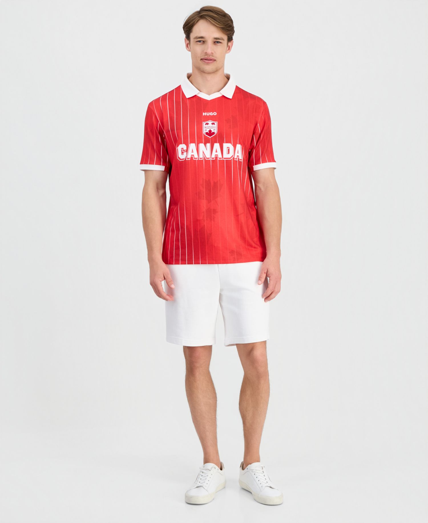 Men's Relaxed Fit Canada Football Polo Jersey