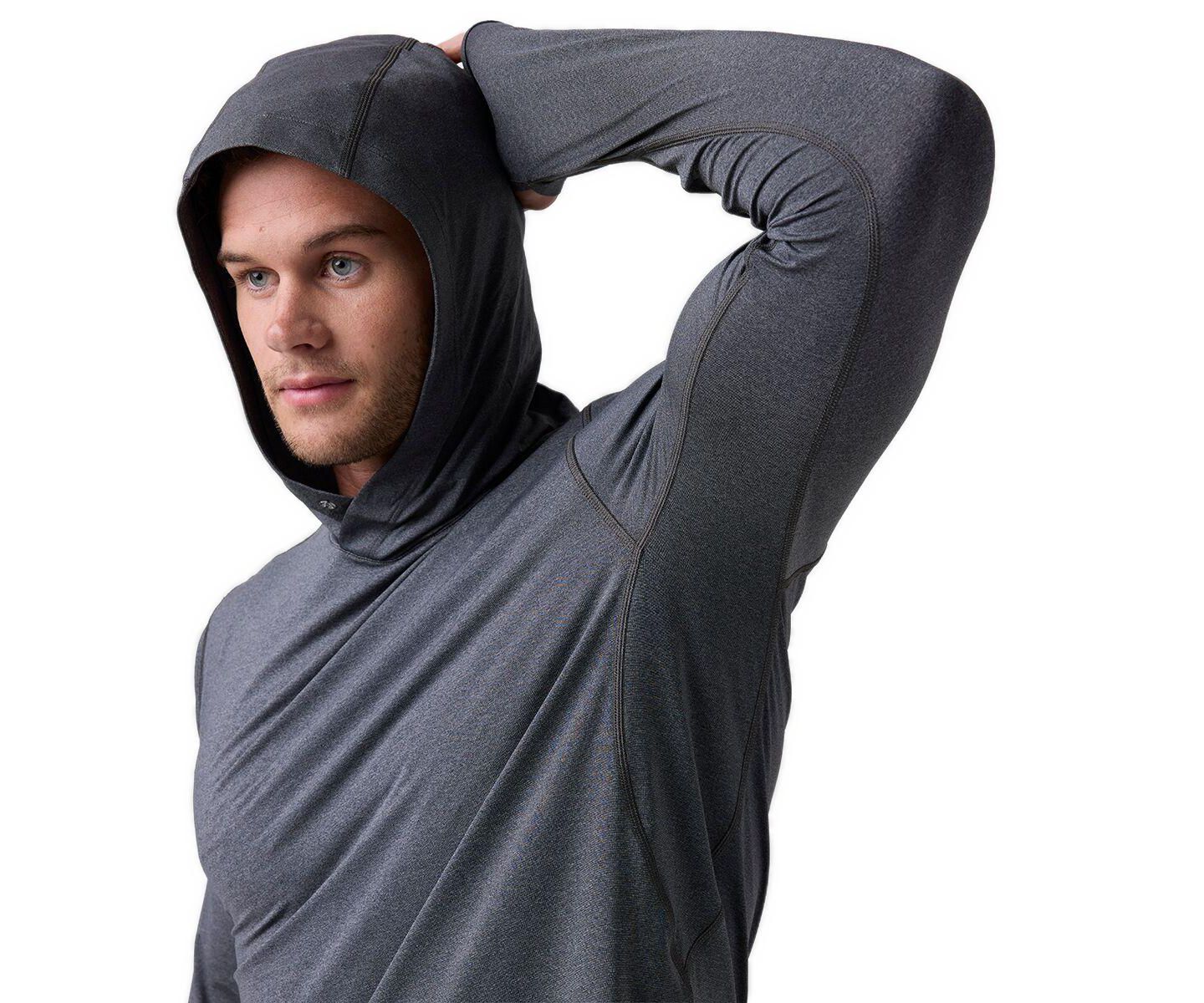 Мужское худи Backcountry Tahoe Pro LT Sun Performance Shirts Long Sleeve, цвет: Чёрный — фото 3