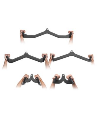 LAT Pulldown Attachments 5 Piece Set with T Bar V Bar and Tricep Bar