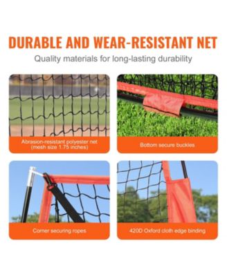 Baseball Softball Practice Net with Bow Frame and Carry Bag