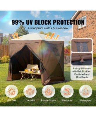 6x6 FT Pop Up Gazebo Tent 4-Sided with Mosquito Netting