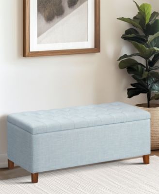 Shandra 49" Tufted Top Upholstered Storage Bench