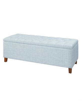 Shandra 49" Tufted Top Upholstered Storage Bench