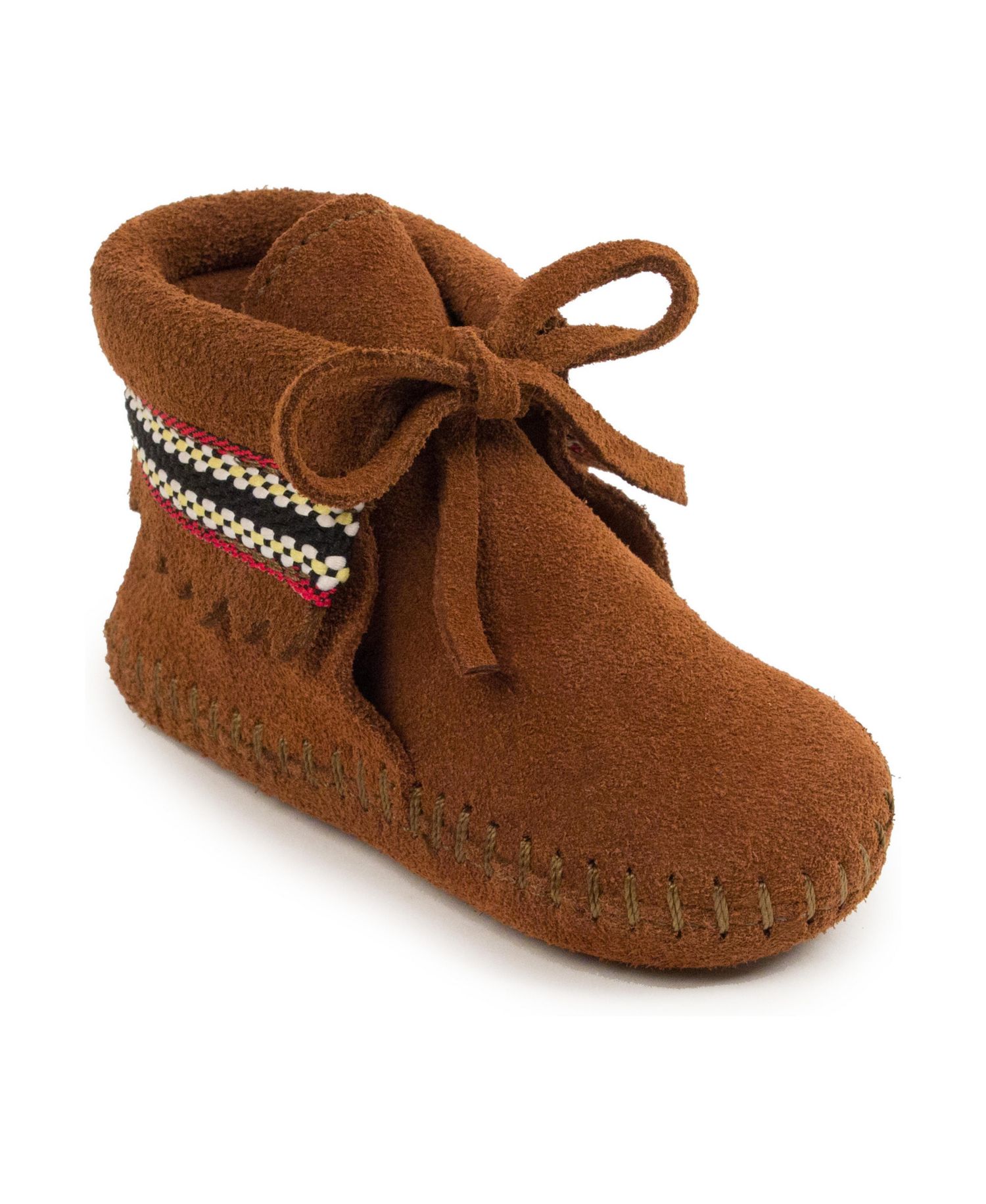 Baby Suede Braid Booties