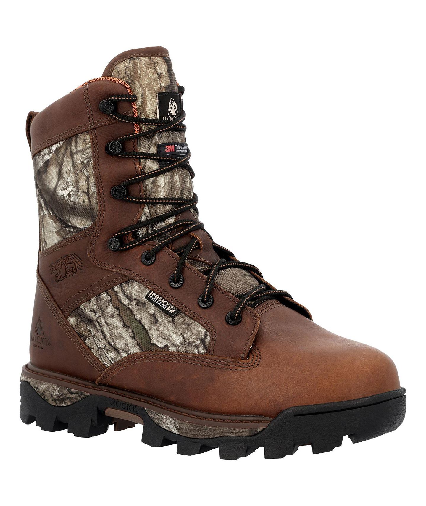 Мужские ботинки ROCKY BearClaw 1000G Insulated Hunting Boot, цвет: Коричневый — фото 1