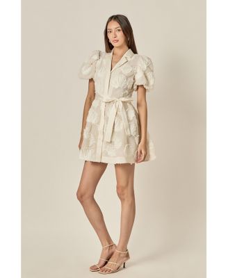 Women's Shell Mini Shirt Dress