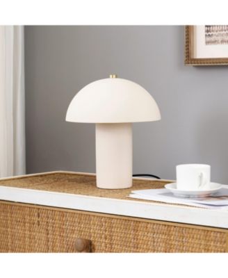 Alba Mushroom LED Desk Lamp with Frosted Glass Dome Shade