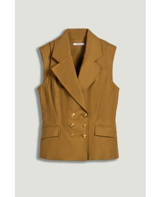 Women's Tailored Double-Breasted Vest