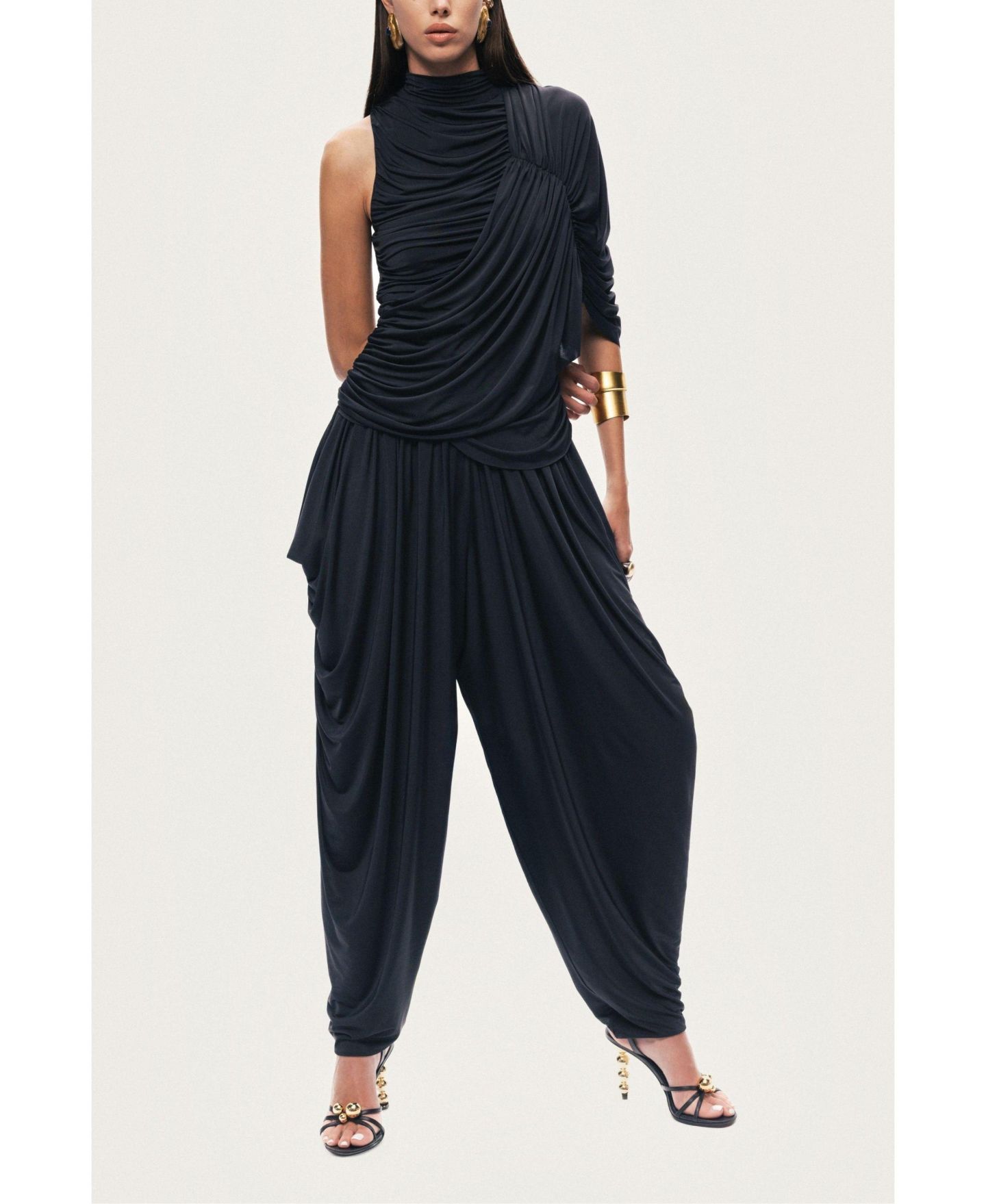 Женская блузка NOCTURNE Asymmetric Draped — фото 3