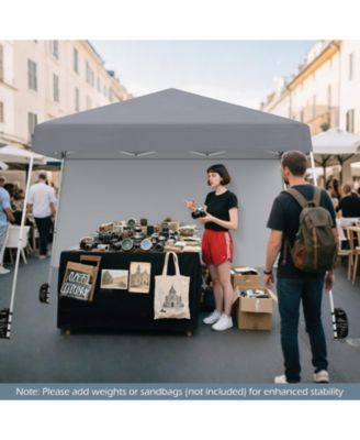 Pop up Canopy Tent with 1 Sidewall and Portable Backpack