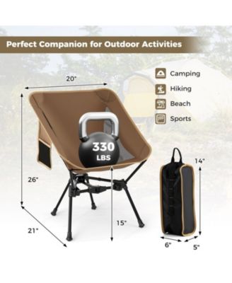 Ultralight Portable Moon Camping Chair with Compact Carry Bag
