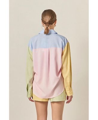 Women's Color Block Stripe Shirt