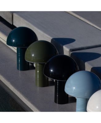 Celia Portable LED Table Lamp with Dome Mushroom Shade