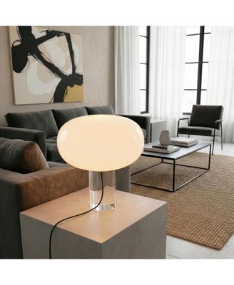  Callisto Oval Frosted Glass Modern LED Table Lamp