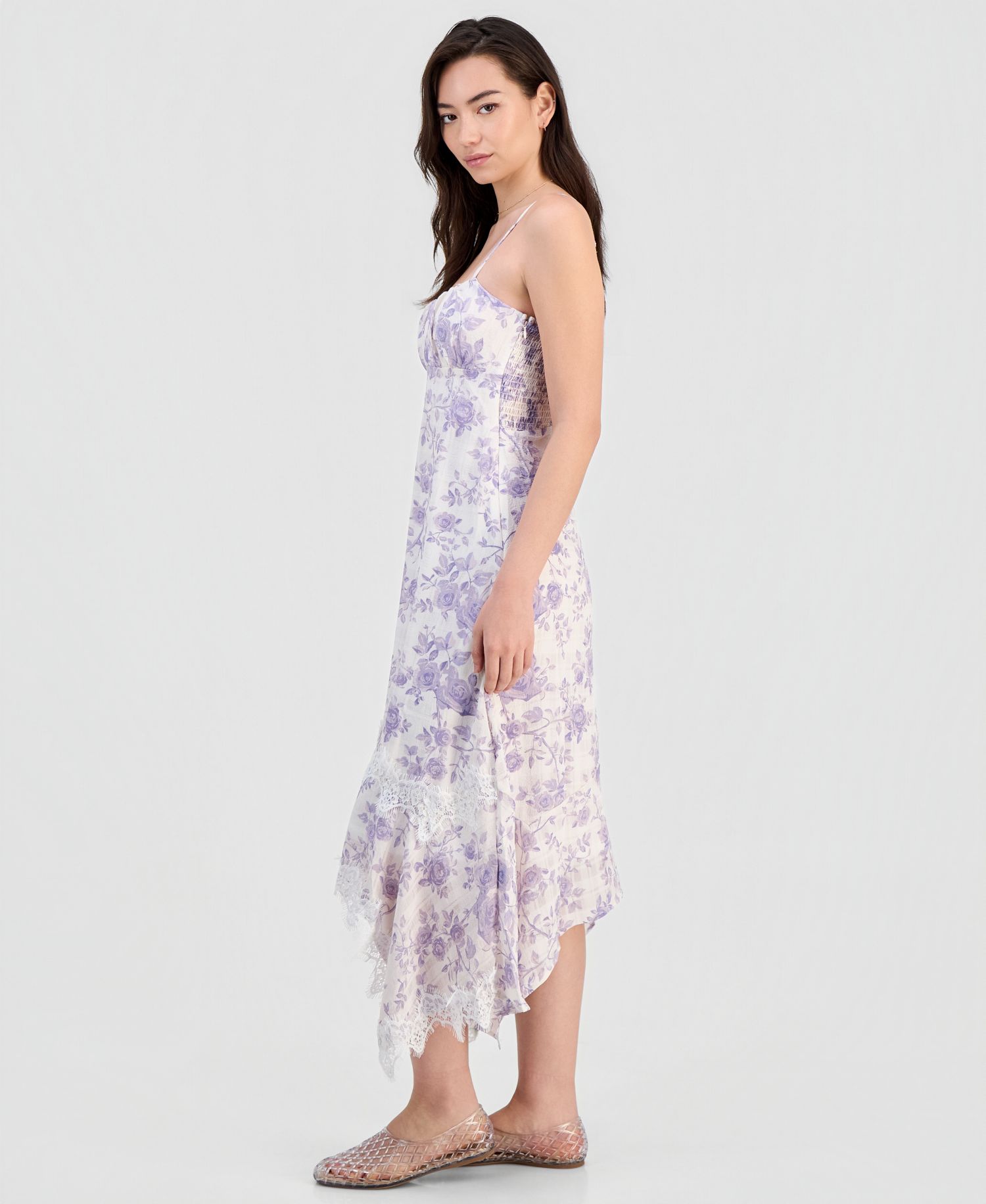Women's Textured Scoop-Neck Slip Dress