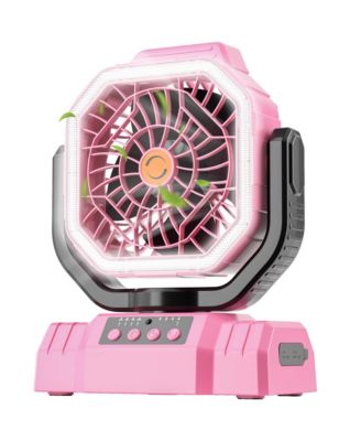 Portable Camping Fan Remote Control Auto Oscillating Outdoor Beach Patio Tent 20000mAh