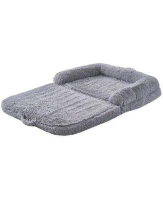 Human Dog Bed 72x48x10 in Washable PV Velvet Foam Cover
