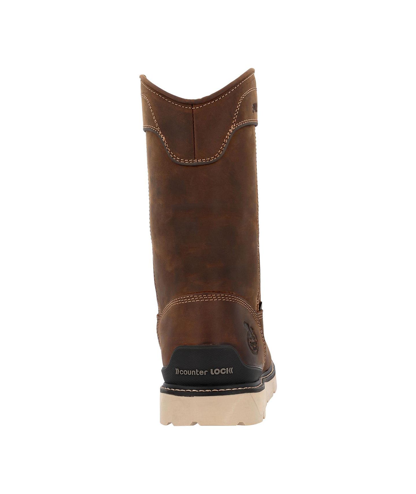 Мужские ботинки GEORGIA BOOT Carbon Flex Wedge 11inch Pull On Waterproof Carbon Toe Work Boot, цвет: Коричневый — фото 4