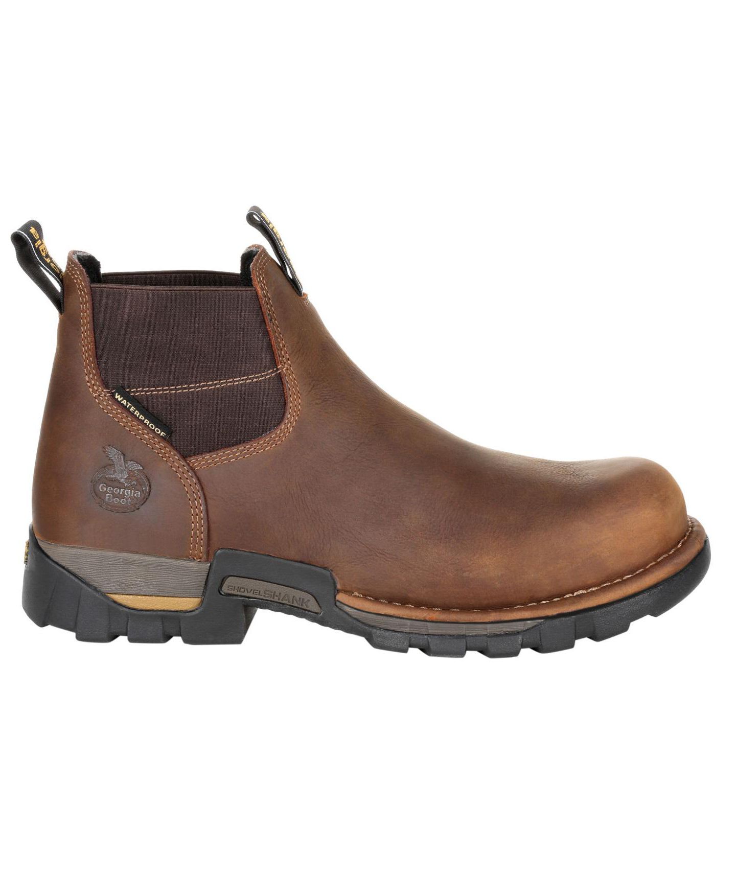 Мужские ботинки GEORGIA BOOT Eagle One Waterproof Chelsea Work Boot, цвет: Коричневый — фото 2