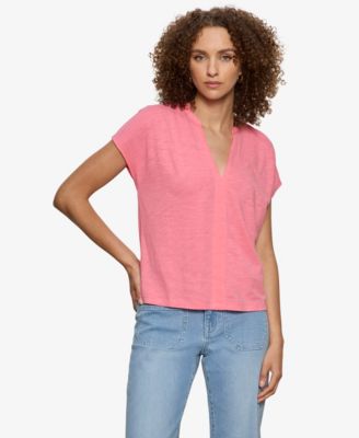 Women's Notched Muscle T-Shirt