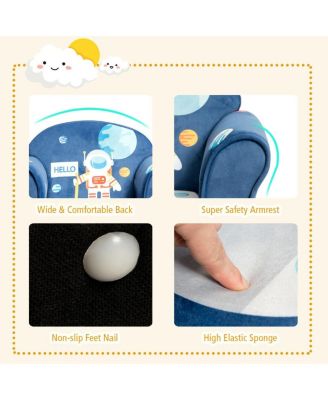 Kids Astronaut Armrest Upholstered Couch