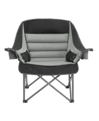 Oversized Padded Camping Chair 450 lbs with Dual Cup Holders