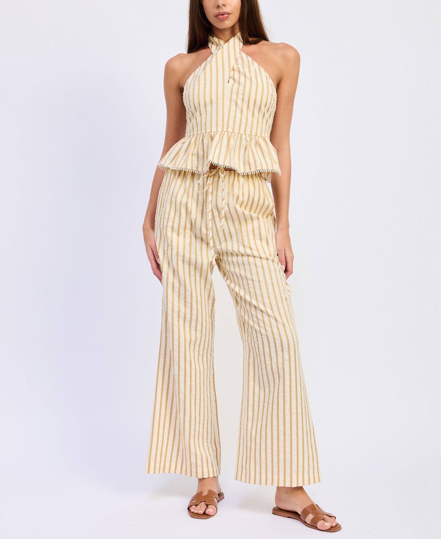 Women's Pull-On Self-Tie Waist Pants