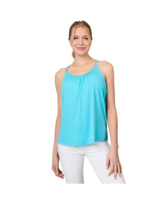 Women's Microtech Chill B Cool V-Neck Cami Top with Built-In Bra