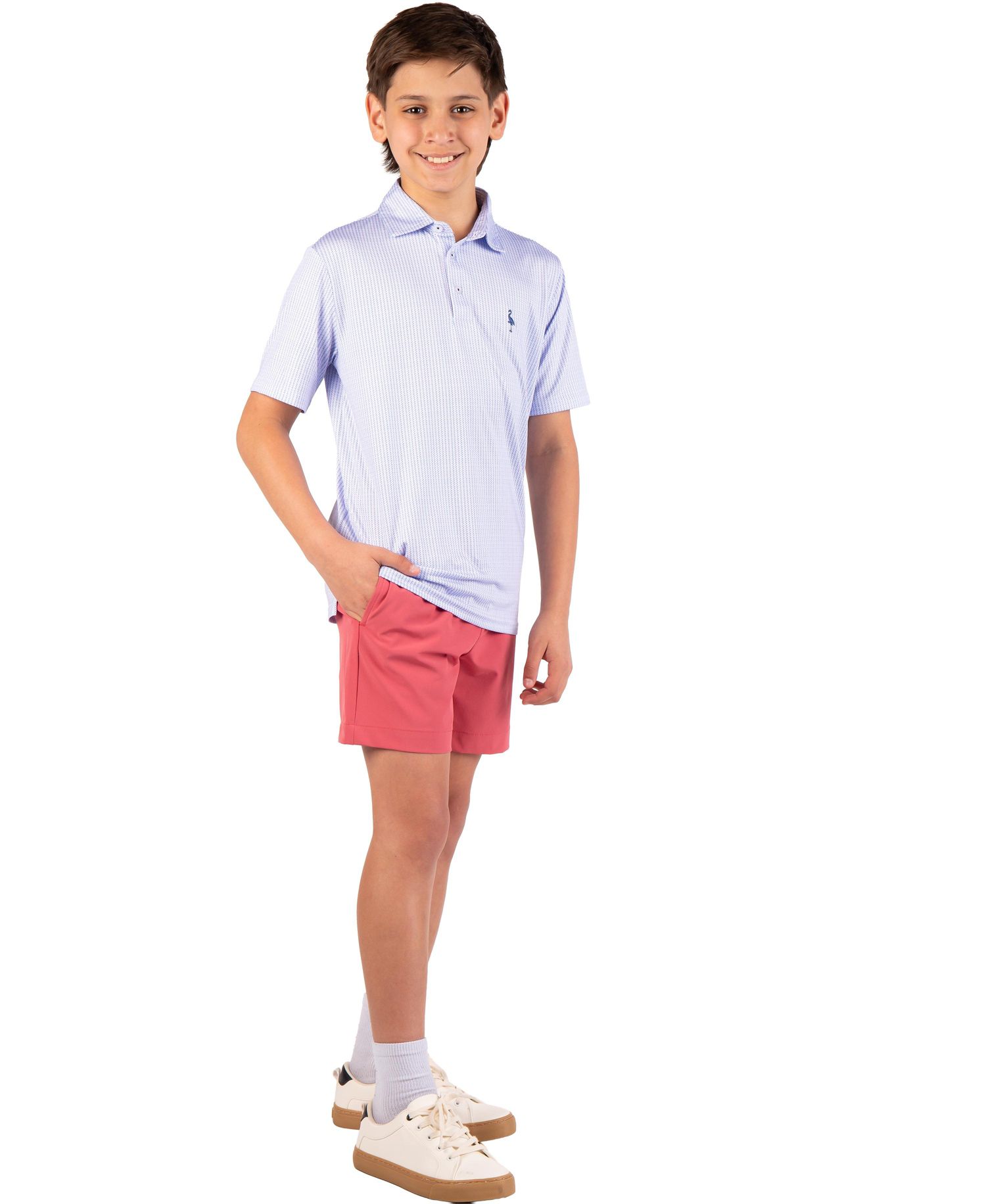 Boys Multi Dots Printed Performance Polo