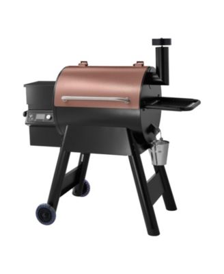 Wood Pellet Grill Smoker, 8-in-1 Outdoor BBQ, 575 Sq. In. Cooking Area, LCD Controller, Meat Probe, 500degree(s)F Max
