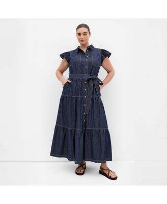 Women's Kelsie Denim Maxi Dress