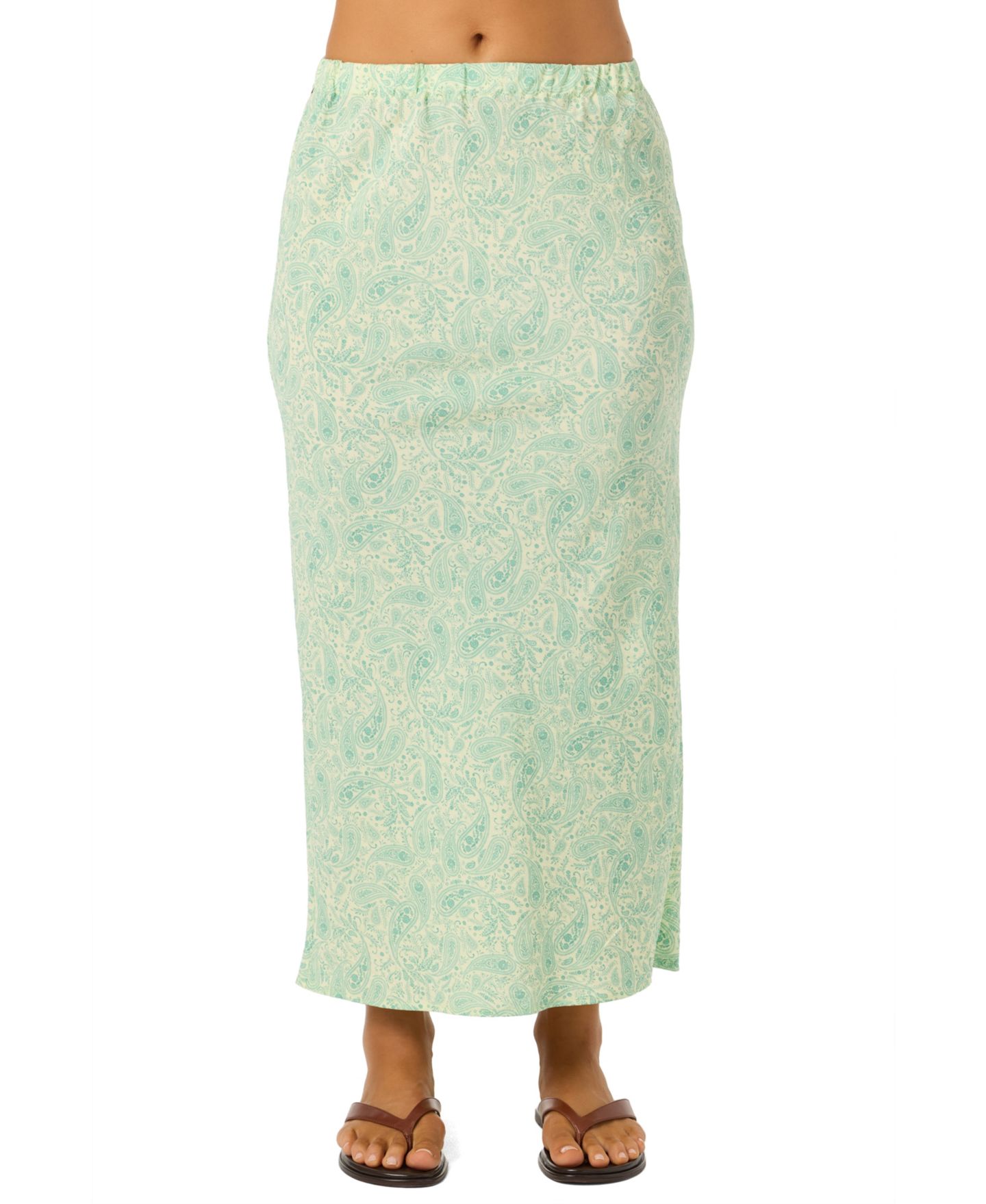 Женская юбка O'Neill Kavali Paisley Print Midi, цвет: Citron — фото 2