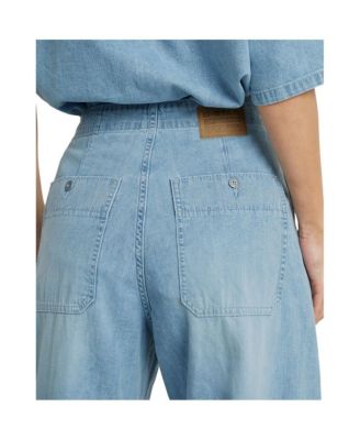 Women's Belted Cargo Loose Jeans