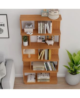 31.5"x64.56" 5-Tier Open Bookshelf MDF Display Shelving