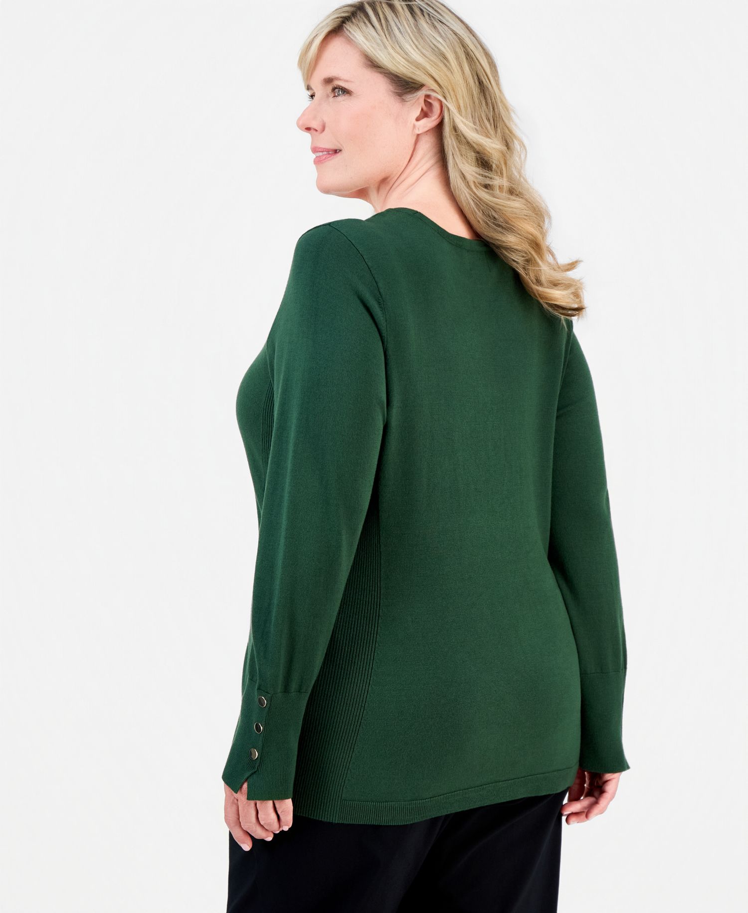 Petite Rivet-Detail Sweater