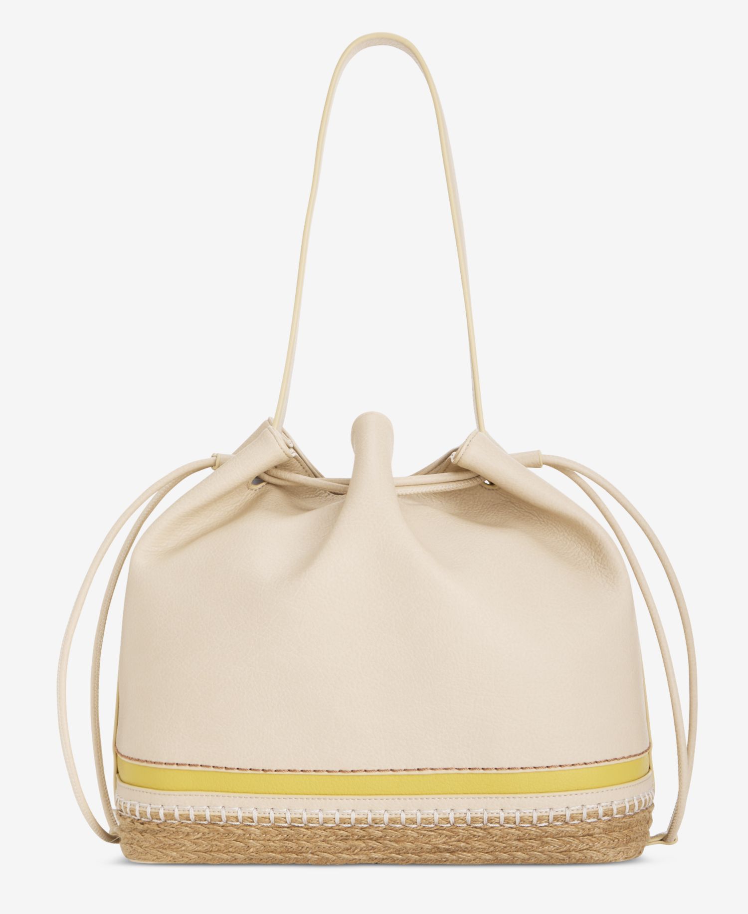 Large Bottom Detail Drawstring Bucket